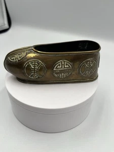 VINTAGE chinesischer Messing Deko Schuh SCHÖNES SAMMLERSTÜCK MESSINGARTIKEL ALLES ANSEHEN - Bild 1 von 24