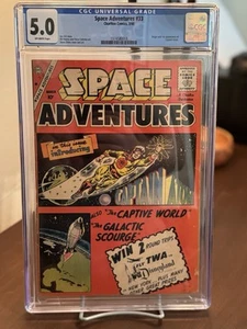 Space Adventures #33 1960 Charlton CGC 5.0 1st app Captain Atom Free Shipping! - Picture 1 of 3