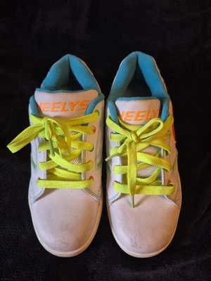 HEELYS NEON Blue, Green, Orange And Pink Heelys Size Youth 5  - Image 1 of 4