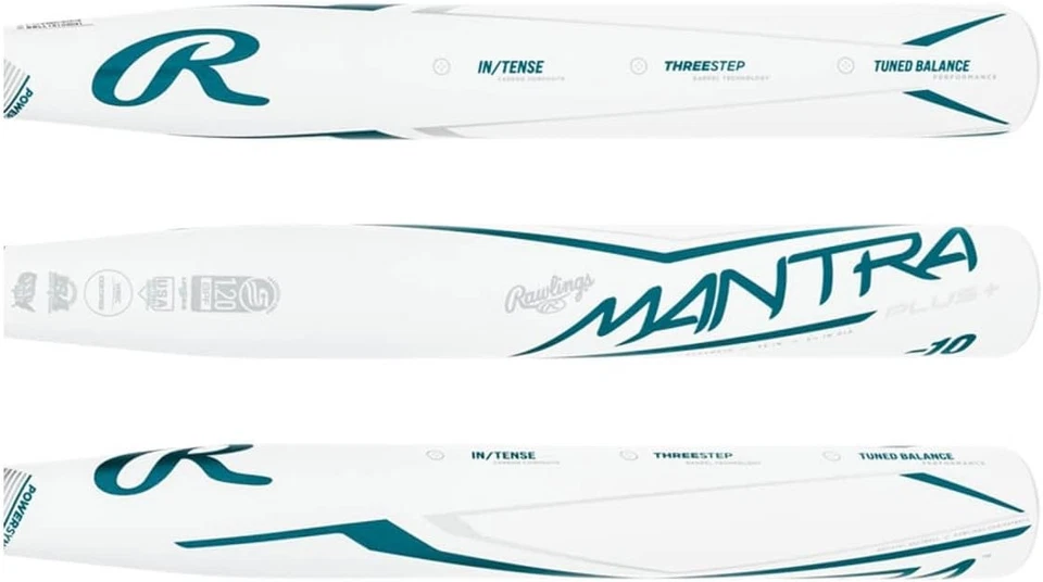 Rawlings Mantra Plus 2023 Fastpitch Softball Bat 33 / 22 White 2 1/4" RFP3MP11
