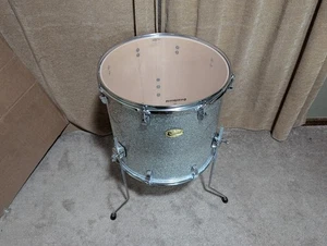 Ludwig Centennial Zep Maple Floor Tom 18 x 16 Silver Sparkle - Bild 1 von 6