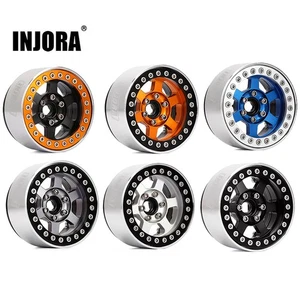INJORA 1.9 Beadlock Rad für 1/10 SCX10 I II III Redcat Gen7 Gen8 TRX4 VS4-10 - Picture 1 of 24