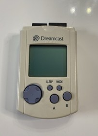 White Visual Memory Unit VMU (Sega Dreamcast) OEM HKT 7000 Tested