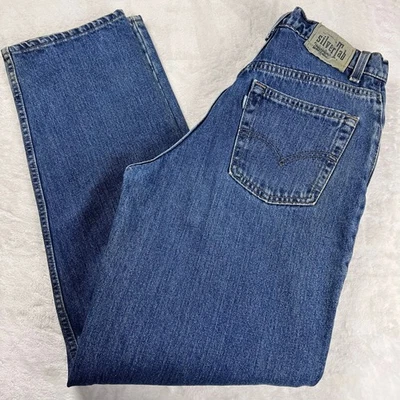 Levi’s Vintage Silvertab Azul Vaqueros Hombre Talla 28x32 Suelto Calce Cónico 1996 EE. UU. Foto 1 de 4