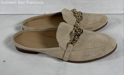 Banana Republic Beige Puntera Redonda Sin Cordones Informales Mula Mujer Planos Talla 6.5 Foto 1 de 4