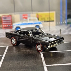 2007 Hot Wheels '69 DODGE CHARGER Black Ultra Hots Series Redline REAL RIDERS RL - Picture 1 of 13