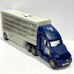 Big Rig Truck Hauler Car Carrier Holds 44 Die Cast Cars With Handle - Picture 1 of 10