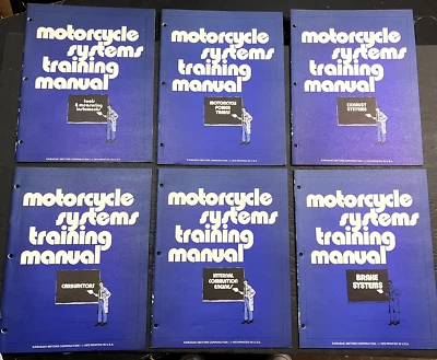 KAWASAKI Motorcycle System Training Manual Engine Brakes Power Train Carbs Lot - Image 1 of 4