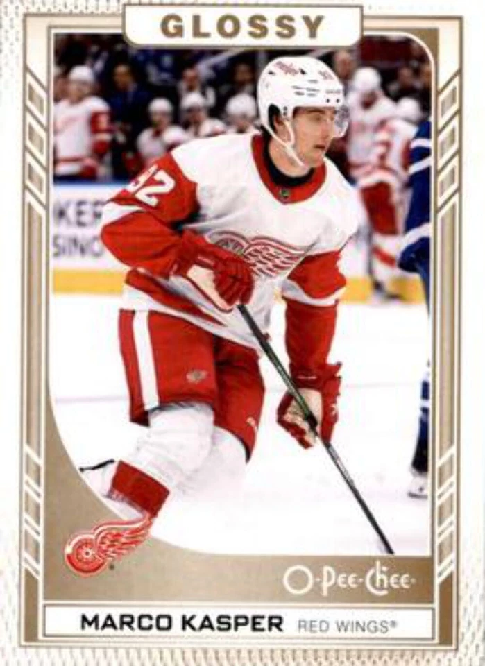 #R-17 Marco Kasper - Detroit Red Wings - 2023-24 O-Pee-Chee Glossy Gold Hockey - Image 1 of 1