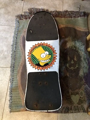 Vtg Bart Simpson Skate Board Vehicle Of Destruction  - Image 1 of 4