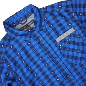 Tommy Hilfiger Long Sleeve Button Down Boys Size 8-10 - Picture 1 of 7