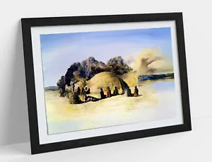 Dali - Paranoic Visage Framed Print Wall Art Picture A1 A2 A3 Size - Picture 1 of 9