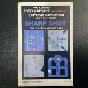 Sharp Shot Intellivision Instruction Manual Only - Picture 1 of 2