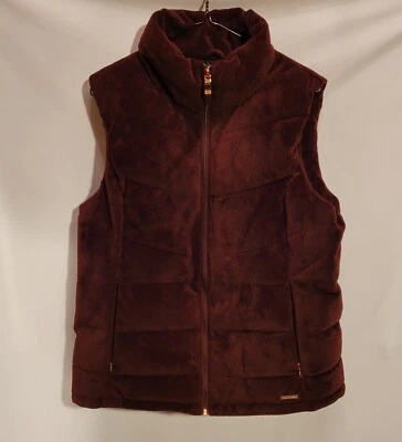 ZeroXposur Puffer Vest Woman's Purple/Burgundy Pockets Plush and Warm Size Large - Image 1 of 4