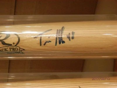 TRAVIS HAFNER AUTOGRAFIADO RUBIO BIG STICK BAT Foto 1 de 3