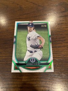2021 Topps Tribute Gerrit Cole Green Parallel /99 Yankees