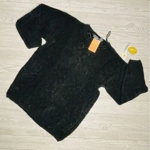 Nwt vintage Liz wear craft fair crochet knit long sleeve sweater medium shirt - Picture 1 of 7