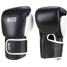 Blitz Buffalo Hide Leather Pro Kickboxing Gloves