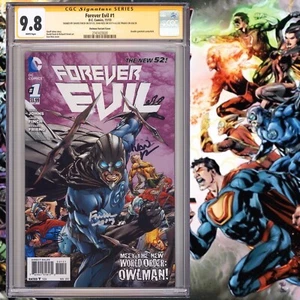 CGC 9.8 SS Forever Evil #1 Owlman Variant signed by Finch, Reis & Prado 2013 - Picture 1 of 2