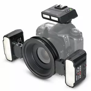 Meike MK-MT24 II Macro Twin Lite Flash with Trigger for Canon DSLR Cameras - Picture 1 of 7