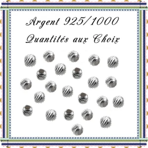 Perles facettées 2,5mm trou 1,2mm, en Argent 925/1000 . Réf: PLCLB25 - Bild 1 von 1