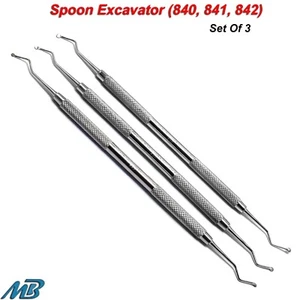 Dental Spoon Excavator 840, 841, 842 Carious Removal Restorative Dentist Tools - Picture 1 of 5