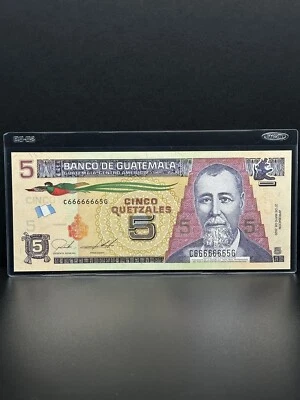 2000-$5 QUETZALES NEAR SOLID Very Nice Piece For Your Collection  - Image 1 of 2