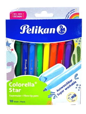 Pelikan Fasermaler 'Colorella Star' 10er Pack - auswaschbar Filzstift - Bild 1 von 3
