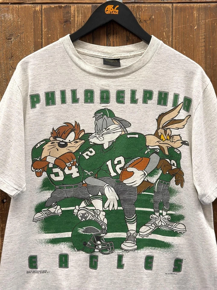 Philadelphia Eagles NFL Fútbol Looney Tunes Ash Camiseta Básica Reimpresión HN1211 Foto 1 de 1