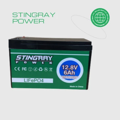 12V 6Ah Lithium Iron Phosphate Rechargeable Battery for Scooter Outdoor Camping - Image 1 of 4