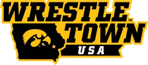 Calcomanía de vinilo Iowa Hawkeyes 6 pulgadas ciudad de lucha libre - Imagen 1 de 1