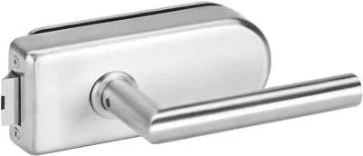 Glastürschloß Studio mit Drücker Edelstahl Türklinke Klinke Türgriff für Glastür - Bild 1 von 4