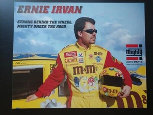 1999 Ernie Irvan #36 M&M's Mighty Auto Parts 8x10 Ad Promo Card Handout Nascar - Picture 1 of 2