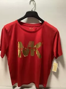Michael Kors Logo Short Sleeve Design T- Shirt , Red, XL, And Or L - Picture 1 of 5
