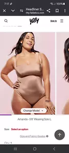 Nowe duże body Fabletics Yitty Brown Cukier Headliner Kształtowanie otwartego biustu Fabrycznie nowe z metką - Zdjęcie 1 z 9