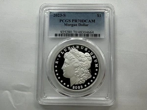 2023 S Morgan Silver Dollar Proof PCGS PR70 DCAM - Picture 1 of 8