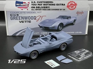 1/25 1976 Greenwood GT Corvette RARE Wide C3 Vette Premium Resin Kit With Engine - Picture 1 of 16