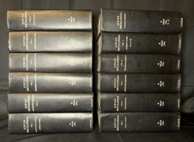 COMPLETE 12 Volume Set The Jewish Encyclopedia Funk & Wagnalls 1925 - X-Library - Image 1 of 4