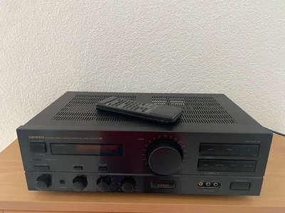 ONKYO A-8640 Hochwertiger Verstärker Stereo Amplifier schwarz A 8640 mit FERNBED - Bild 1 von 2
