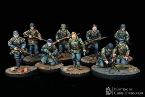 20mm 28mm ww2 German Luftwaffe field division infantry squad bolt action - Picture 1 of 3