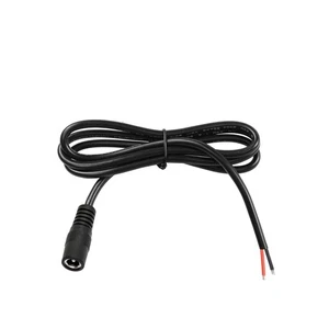Enchufe largo de barril coleta de alimentación de CC de 1 M/3,3 pies 22 AWG 2,1 mm x 5,5 mm 1 pieza  - Imagen 1 de 6