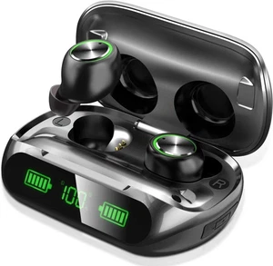 YIPUT Auriculares Inalámbricos Bluetooth 5.3 Auriculares 200 Horas de Juego con 2000mAh - Imagen 1 de 3