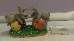 Charming Tails Dean Griff Bunny Love 2 Hasen an Ostereiern Reibenasen - Bild 1 von 6