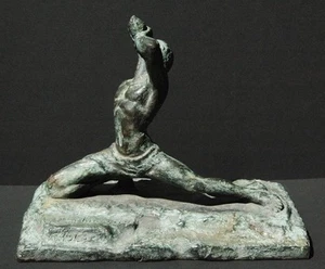 "Neg Mawon" by Famous Albert Mangones.  VERY RARE Haitian Bronze, Circa 1968 - Picture 1 of 12