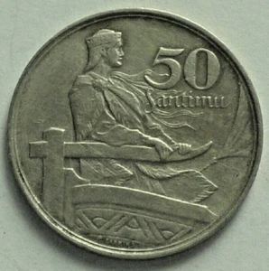 1922 LATVIA TYPE COIN SET - 2, 5, 50 SANTIMU - HIGH GRADE - KM# 2, 3, 6 - RARE - Picture 1 of 7