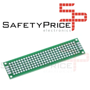 Placa PCB 2x8cm Perforada Doble Cara 2,54mm Prototipo - Imagen 1 de 4