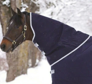 Horseware Rambo Original Turnout Hood Neck Cover Medium 150g Navy/Black S-XL - Picture 1 of 6