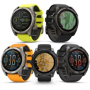 Reloj inteligente GPS multideporte Garmin Fenix 8 (51 mm) AMOLED zafiro/zafiro solar - Imagen 1 de 29