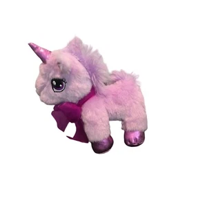Juguete de peluche de unicornio de 6,5" Dan Dee púrpura con cinta sin etiqueta - Imagen 1 de 7