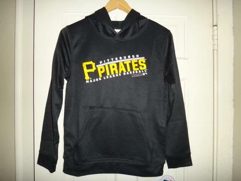 Youth Majestic Pittsburgh Pirates MLB Fleece Performance Hoodie Cover